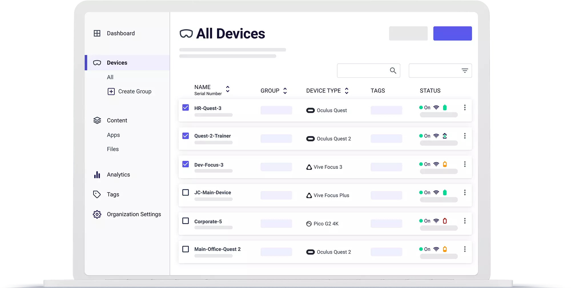 manage xr devices and scale xr deployments