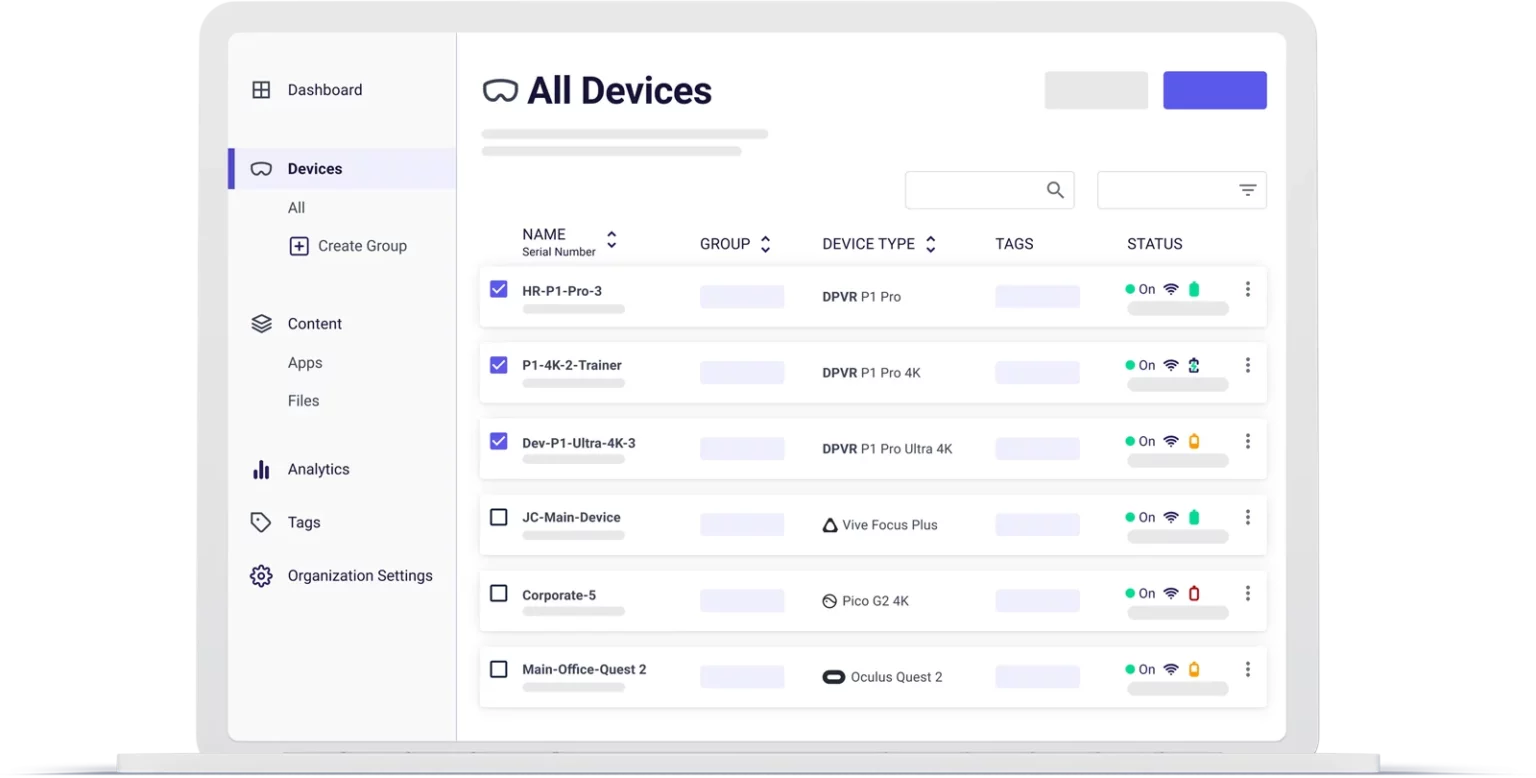 manage dpvr devices in your arborxr web portal