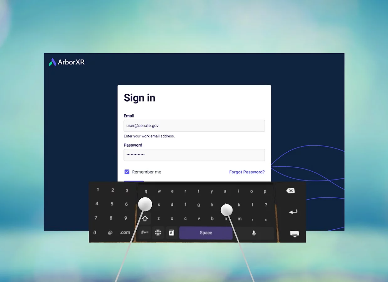 in-vr single sign-on with arborxr mdm